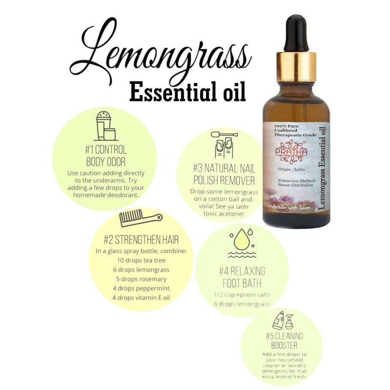 Buy Pure Lemongrass Essential Oil | Shop Verified Sustainable Essential Oils on Brown Living™