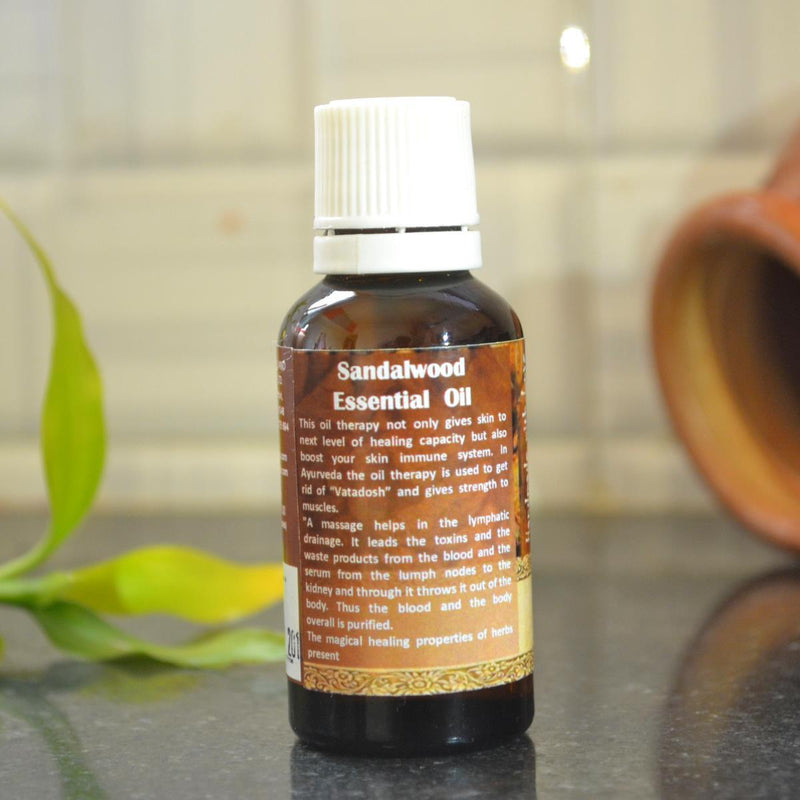 Buy Pure Sandalwood Essential oil - 30mL | Shop Verified Sustainable Essential Oils on Brown Living™