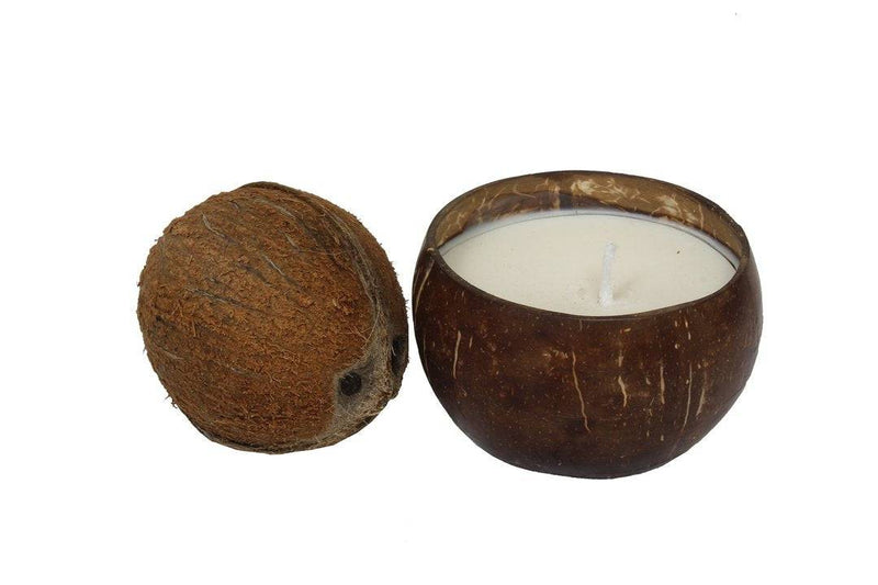 Buy Pure Soy Wax - Mystery Aromatic Candle in Reusable Coconut Shell & Cotton Wick | Shop Verified Sustainable Candles & Fragrances on Brown Living™