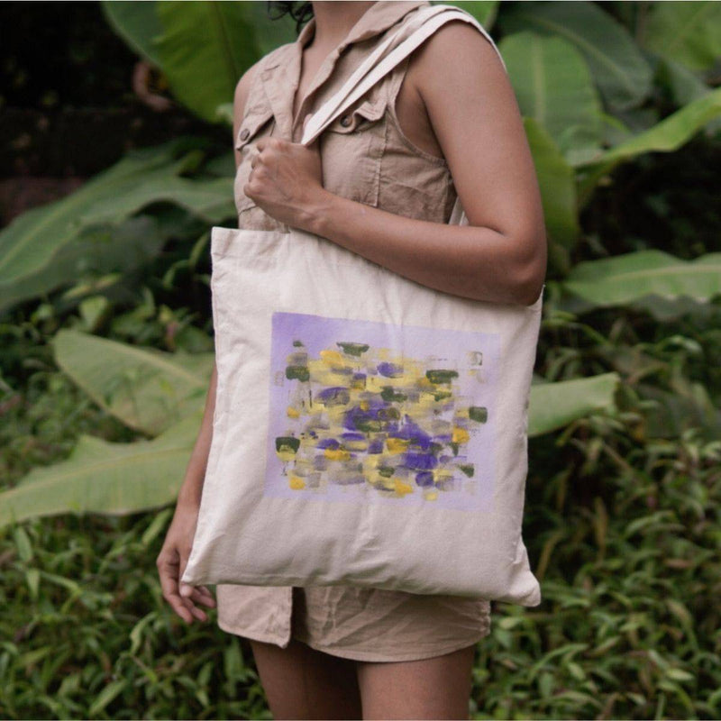 Buy Purple Wall Light Tote | Shop Verified Sustainable Tote Bag on Brown Living™