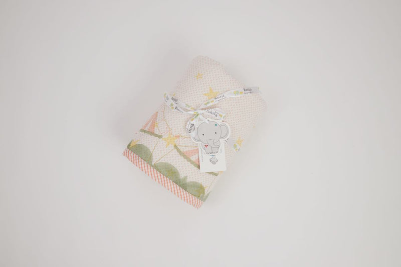 Buy Quilt - I Am Going To The Circus - Peach | Shop Verified Sustainable Bed Linens on Brown Living™