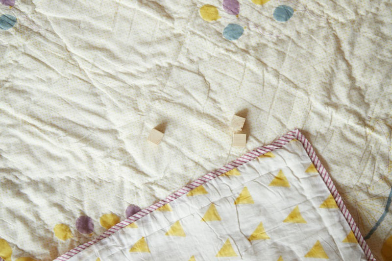 Buy Quilt - I Am Going To The Circus - Yellow | Shop Verified Sustainable Bed Linens on Brown Living™