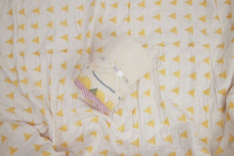 Buy Quilt - I Am Going To The Circus - Yellow | Shop Verified Sustainable Bed Linens on Brown Living™