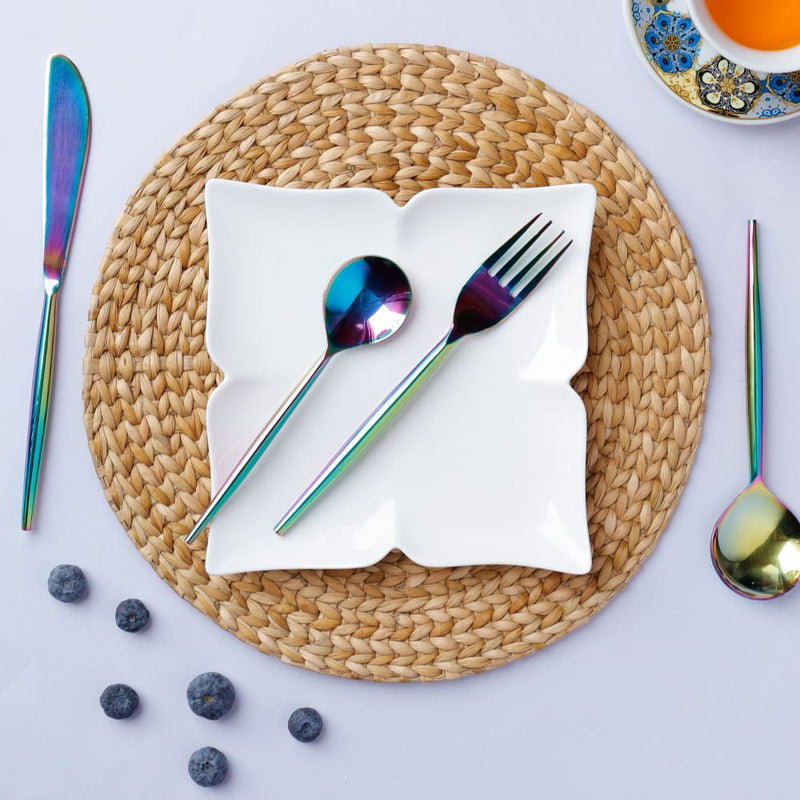 Rainbow Steel Cutlery Set - Full | Verified Sustainable Kitchen on Brown Living™