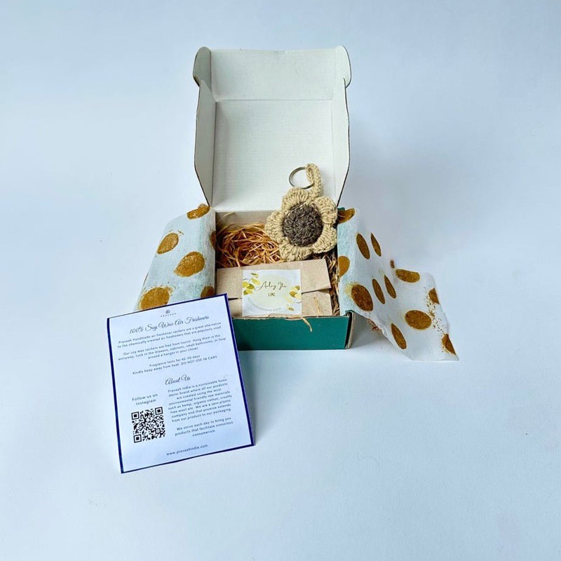 Buy Air Freshener and Keychain - Surprise Gift Box | Shop Verified Sustainable Gift Hampers on Brown Living™