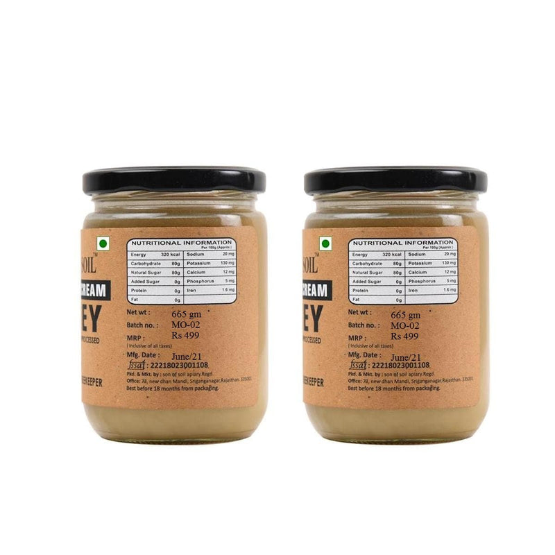 Buy Raw Organic Mustard Honey 665g | Pack of 2 | Shop Verified Sustainable Honey & Syrups on Brown Living™