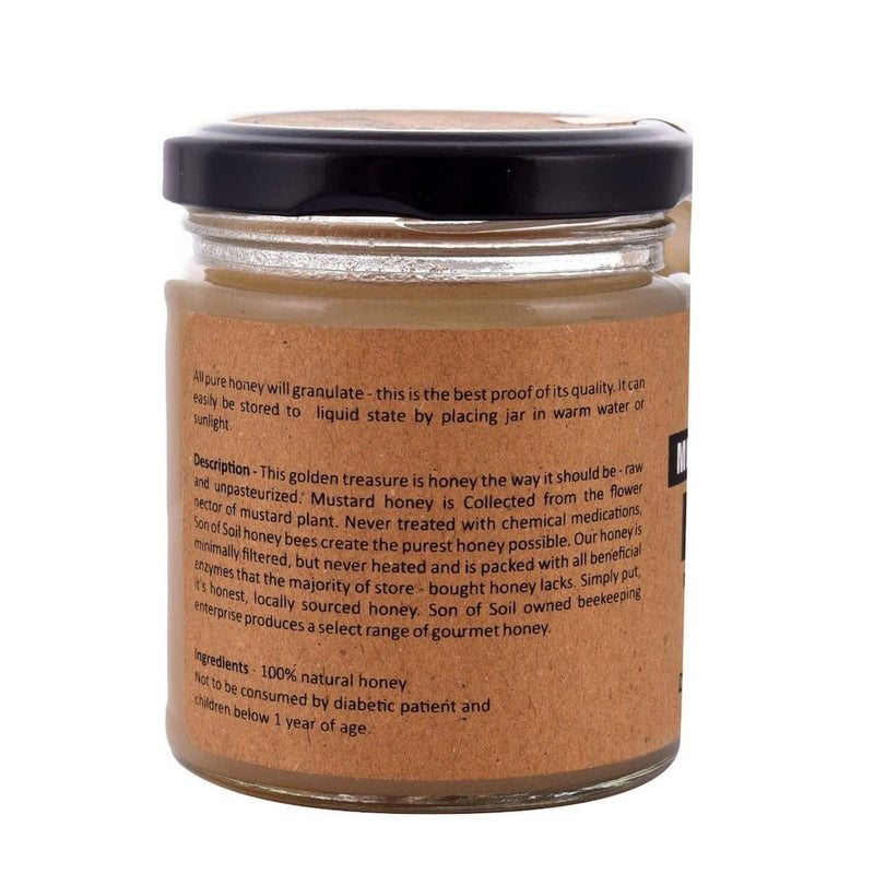 Buy Raw Unprocessed Mustard White Honey | 230gm | Pack of 1 | Shop Verified Sustainable Honey & Syrups on Brown Living™