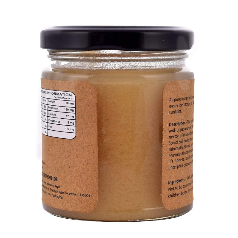 Buy Raw Unprocessed Mustard White Honey | 230gm | Pack of 1 | Shop Verified Sustainable Honey & Syrups on Brown Living™