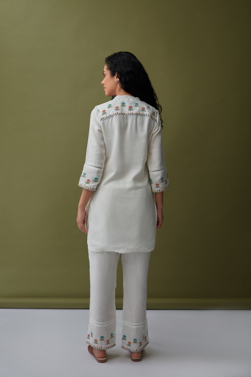 Regal Linen Co-ord Set White | Verified Sustainable Womens Co-Ord Sets on Brown Living™