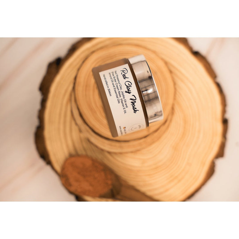 Buy Rejuvenating Red Clay Mask- 55g | Shop Verified Sustainable Face Mask on Brown Living™