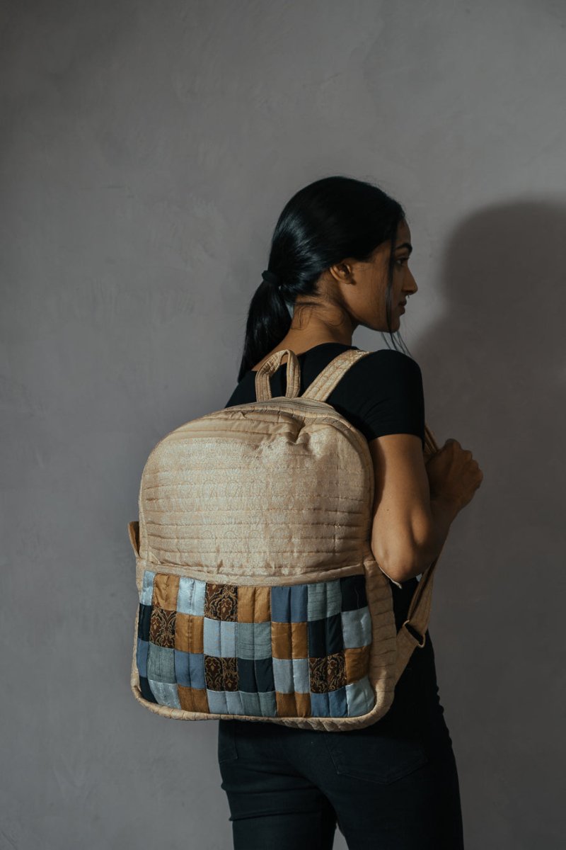 Buy Reshma Grande Silk Cloth Backpack | Shop Verified Sustainable Backpacks on Brown Living™