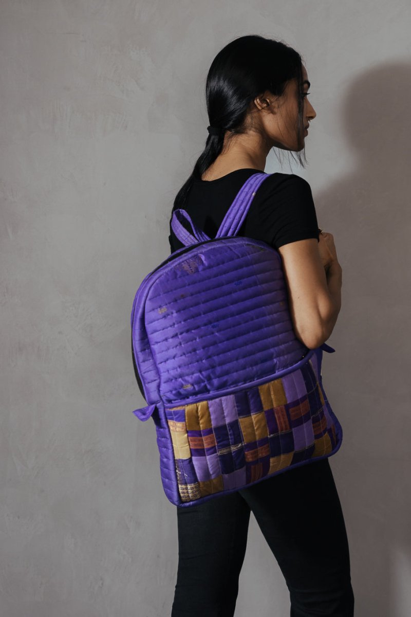 Buy Reshma Grande Silk Cloth Backpack | Shop Verified Sustainable Backpacks on Brown Living™