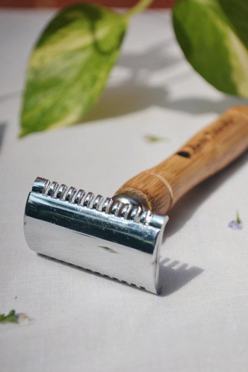 Buy Reusable Bamboo Safety Razor - Double Edged | Shop Verified Sustainable Shaving Razor on Brown Living™