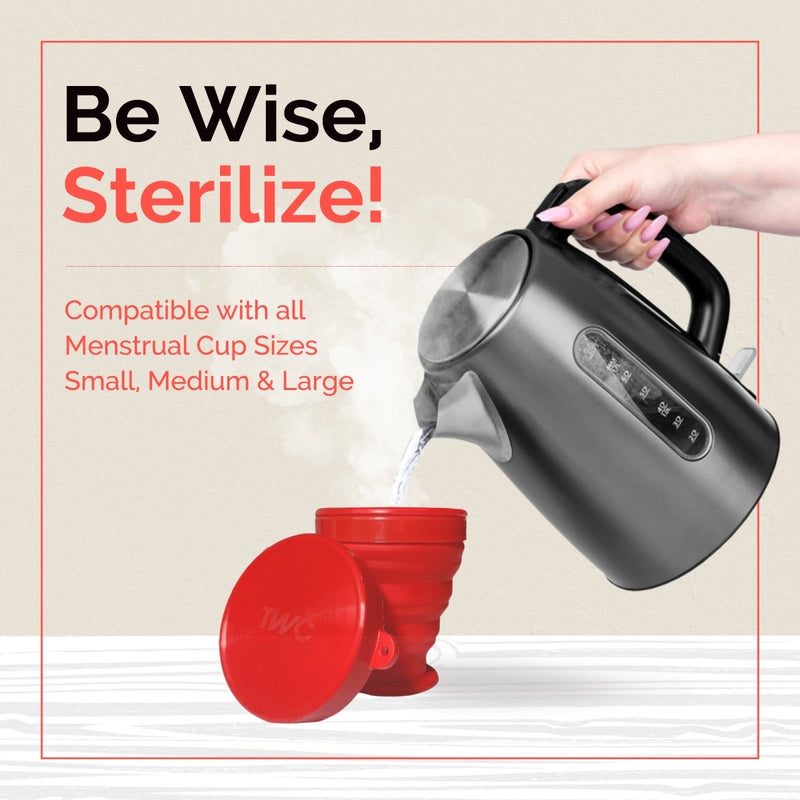 Buy Reusable Menstrual Cup and Sterilizer Combo- Large Size | Shop Verified Sustainable Menstrual Cup on Brown Living™