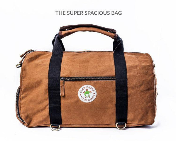 Buy Rhino Duffel - Walnut Brown | Shop Verified Sustainable Travel Duffel on Brown Living™