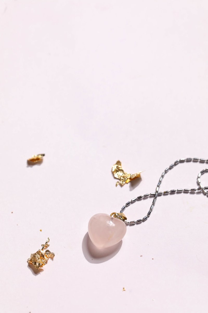 Buy Rose Quartz Love Pendant | Shop Verified Sustainable Womens Charms & Pendants on Brown Living™