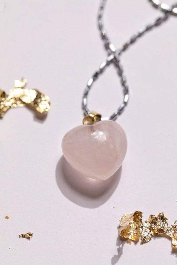 Buy Rose Quartz Love Pendant | Shop Verified Sustainable Womens Charms & Pendants on Brown Living™