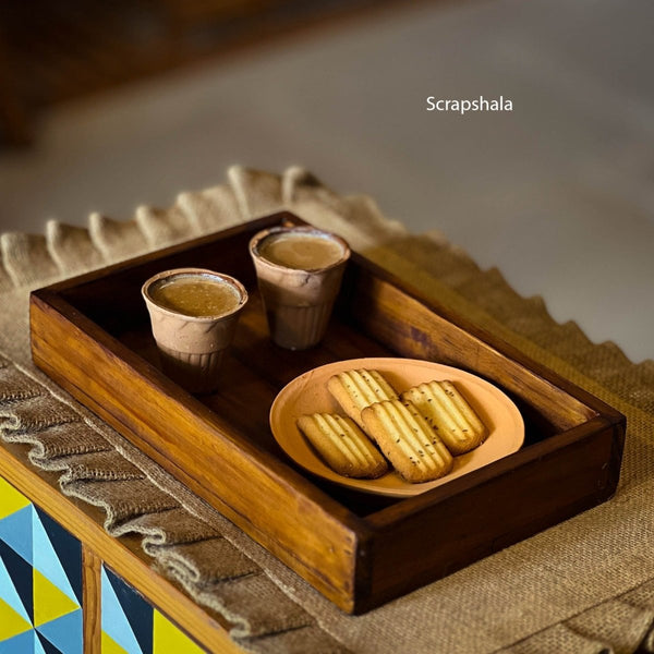 Rozana Tray | Multipupose | Natural Reclaimed Wood | Verified Sustainable Trays & Platters on Brown Living™