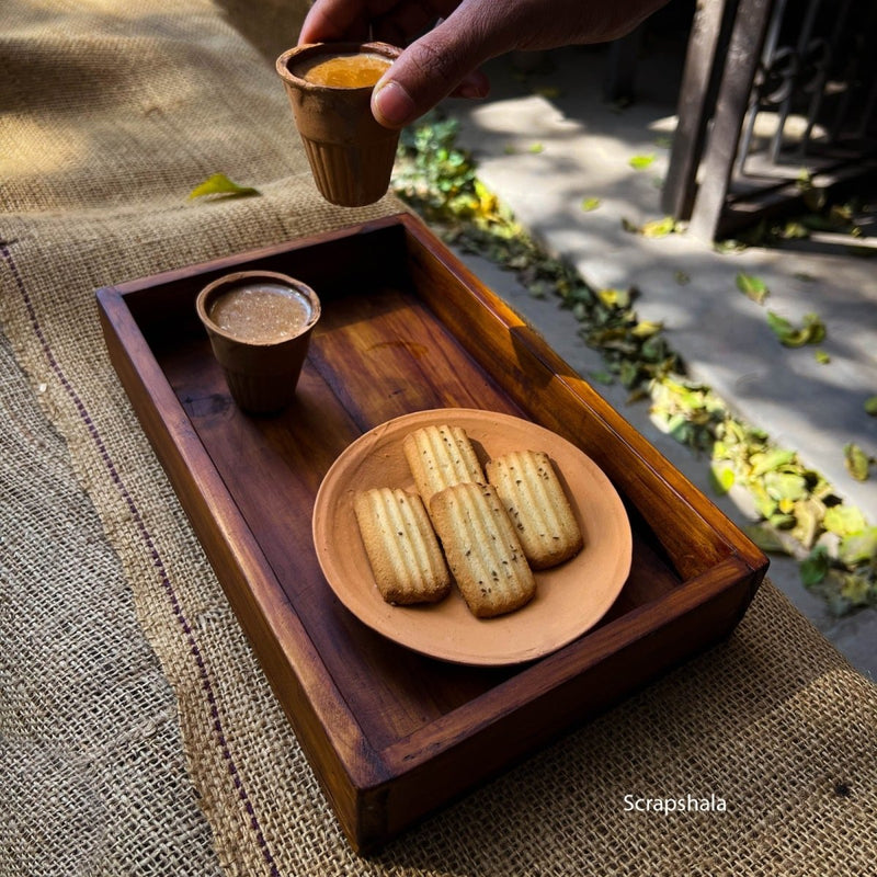 Rozana Tray | Multipupose | Natural Reclaimed Wood | Verified Sustainable Trays & Platters on Brown Living™