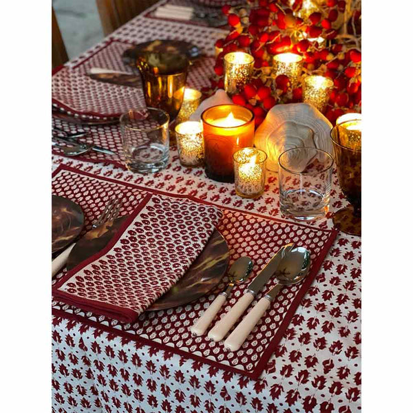 Buy Rustic Motif Table Cloth / Table Cover | Shop Verified Sustainable Table Linens on Brown Living™