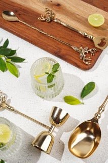 Buy Saarang Bar Set | Lead-free Brass | Set of 4 | Gift set | Shop Verified Sustainable Gift on Brown Living™