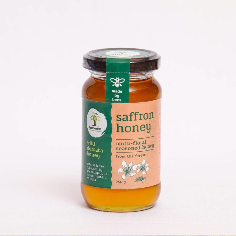 Buy Saffron Spiced Wild Honey - 250gms | Shop Verified Sustainable Honey & Syrups on Brown Living™