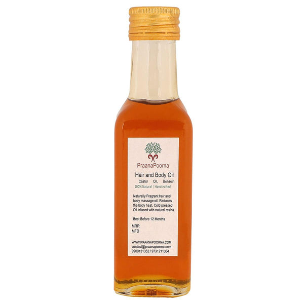 Buy Sambrani Resin Infused Castor Oil 100ml | Shop Verified Sustainable Body Oil on Brown Living™