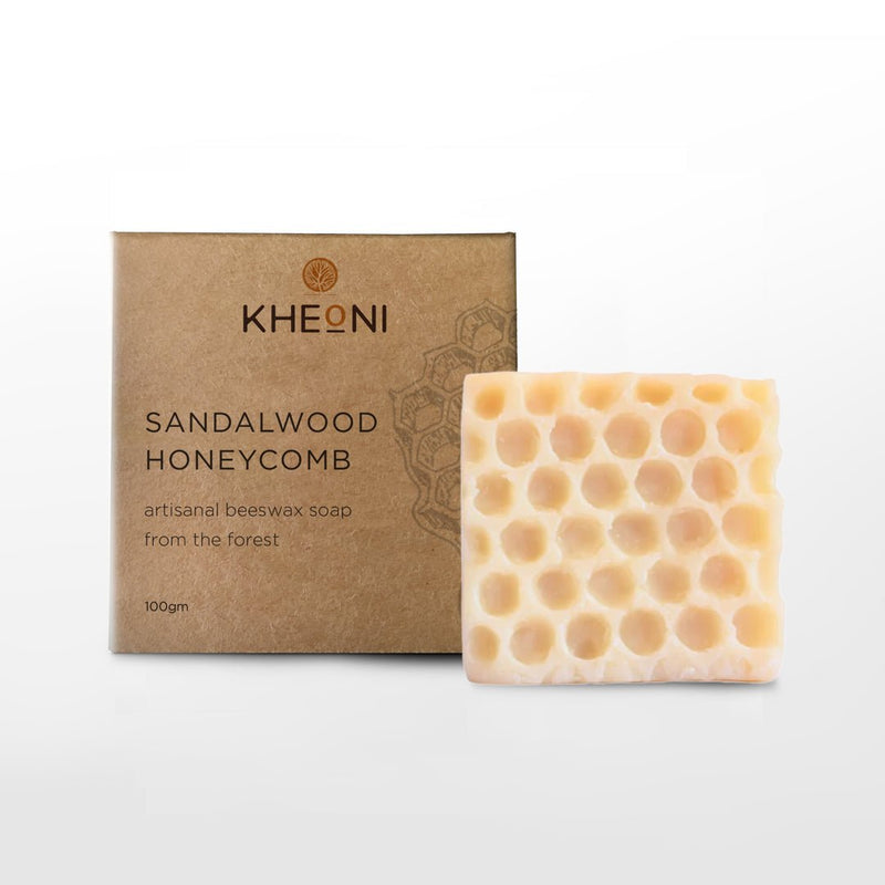 Sandalwood Honeycomb Beeswax Soap | Verified Sustainable Body Soap on Brown Living™