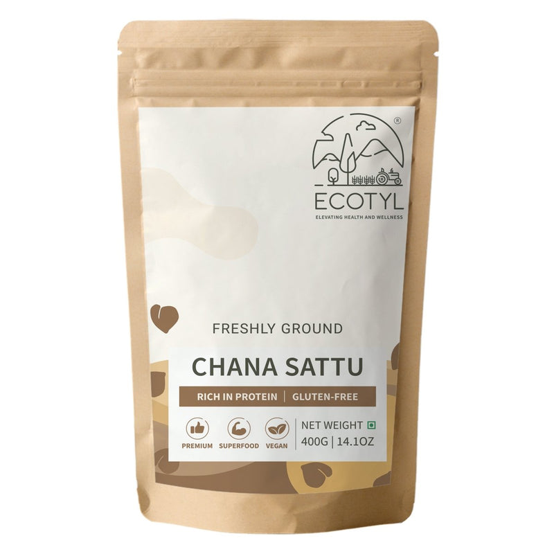 Buy Sattu Powder-400g | Roasted Gram Flour | Plant Based Protein | Shop Verified Sustainable Cooking & Baking Supplies on Brown Living™