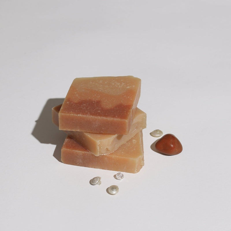 Buy Sepia & Blush - Rose & Neroli Cold Processed Handmade Soap with Natural Clays (Pack of 2) | Shop Verified Sustainable Body Soap on Brown Living™