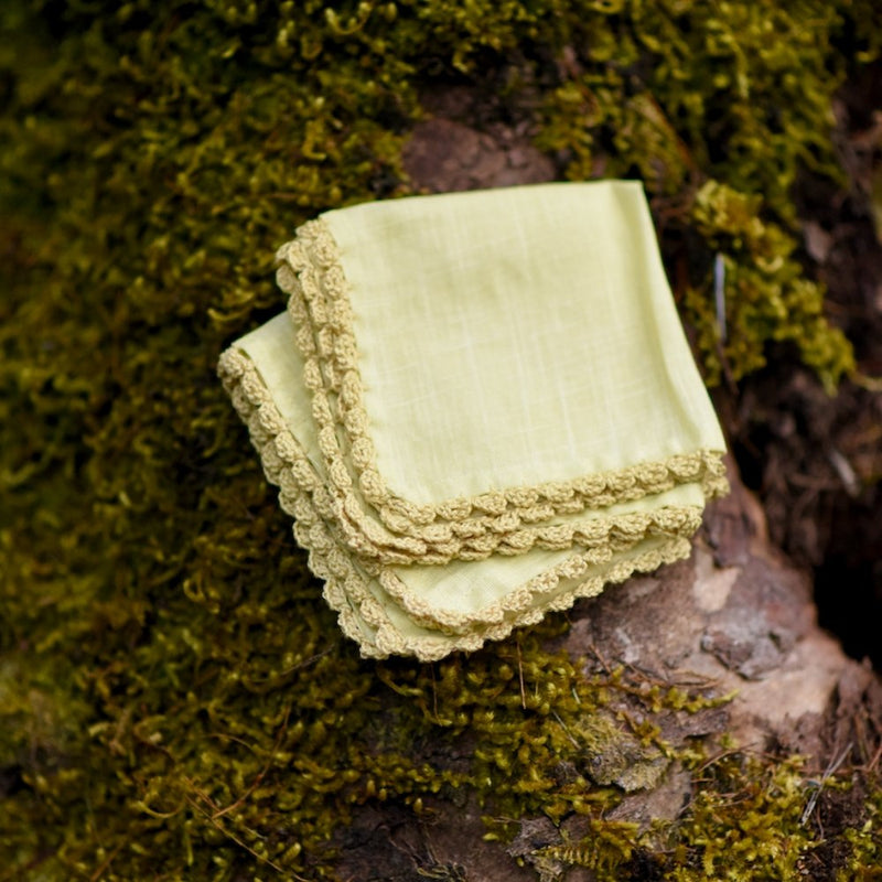 Buy Riya Green Handkerchief Set of 2 | Shop Verified Sustainable Handkerchiefs on Brown Living™