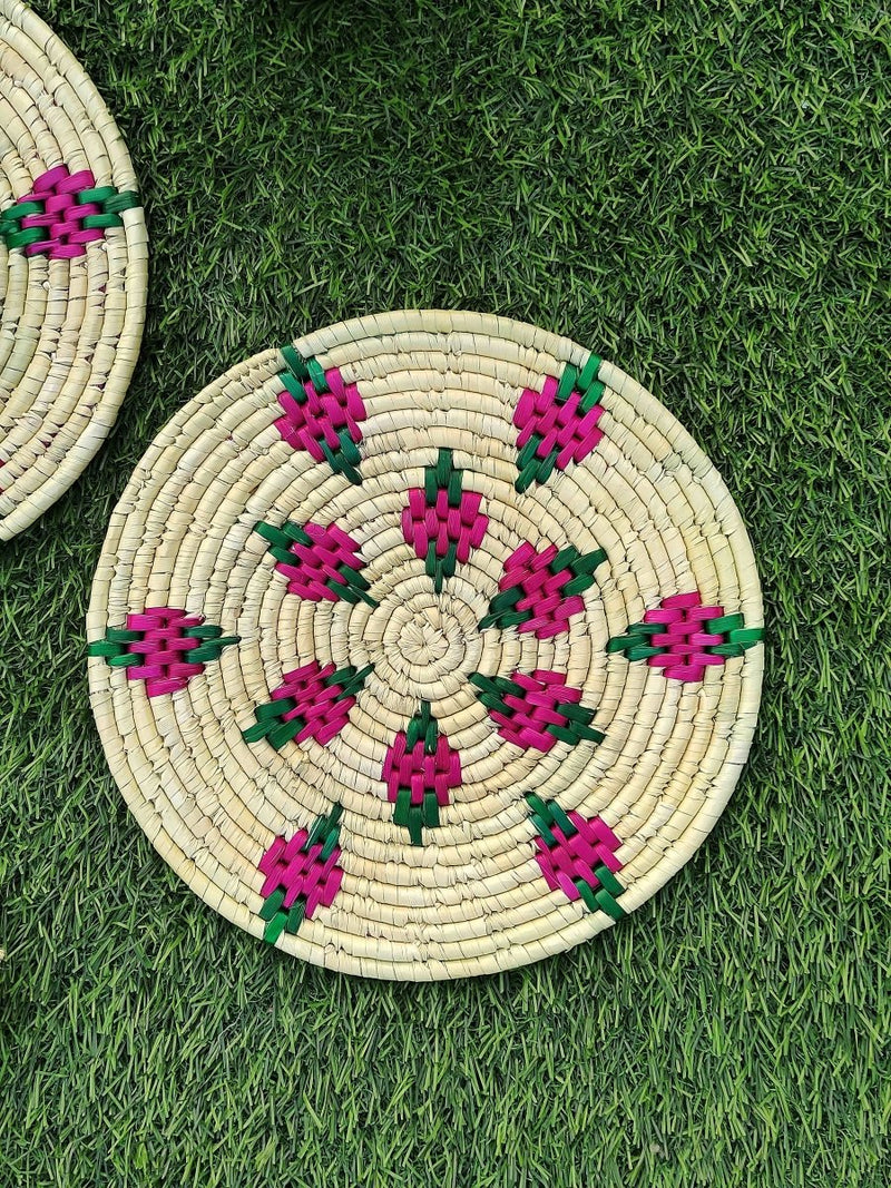 Buy Set of 2 | Moonj Grass Round Placemats | Shop Verified Sustainable Table Essentials on Brown Living™