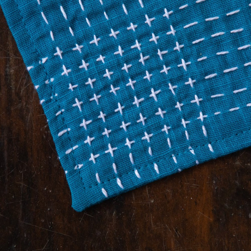 Buy Gayathri Blue Set of 4 Coasters | Shop Verified Sustainable Table Linens on Brown Living™