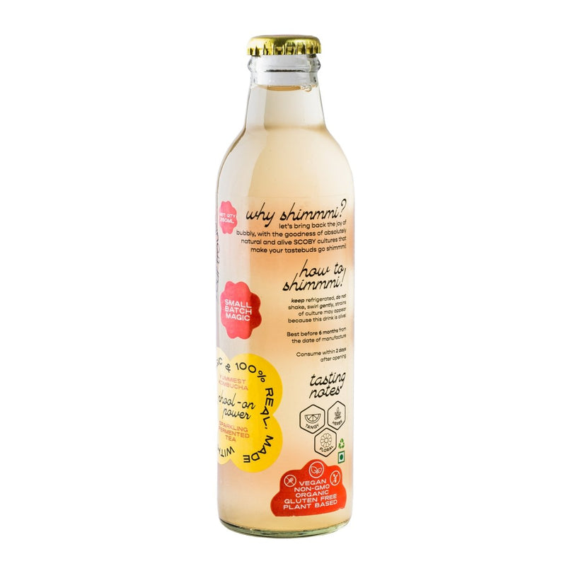 Buy Shimmmi Kombucha - Sparkling Fermented Tea | Phool-on Power | Box of 3 (250ml x 3) | Shop Verified Sustainable Health & Energy Drinks on Brown Living™