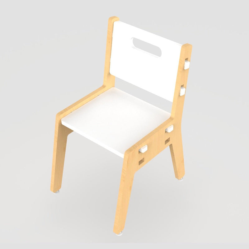 Buy Silver Peach Childrens Wooden Chair | Shop Verified Sustainable Decor & Artefacts on Brown Living™