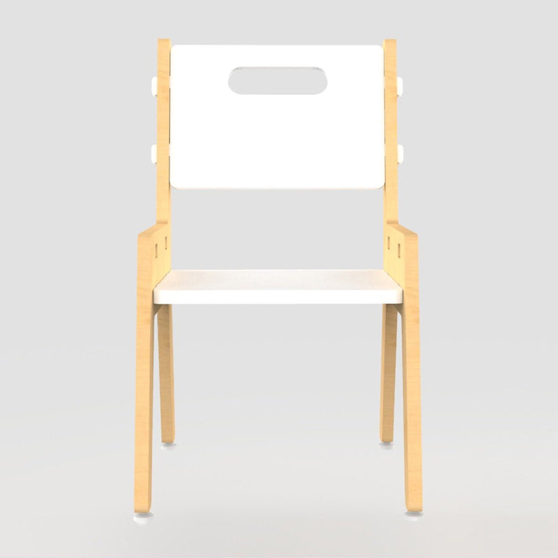 Buy Silver Peach Childrens Wooden Chair | Shop Verified Sustainable Decor & Artefacts on Brown Living™