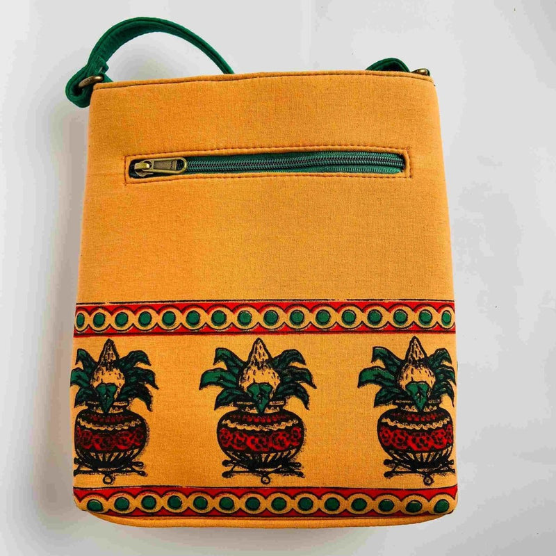 Buy Sling Bag - Pure Cotton- Kumbam | Shop Verified Sustainable Womens Bag on Brown Living™