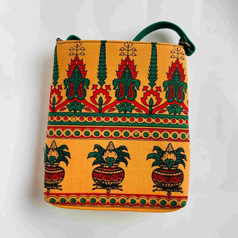 Buy Sling Bag - Pure Cotton- Kumbam | Shop Verified Sustainable Womens Bag on Brown Living™