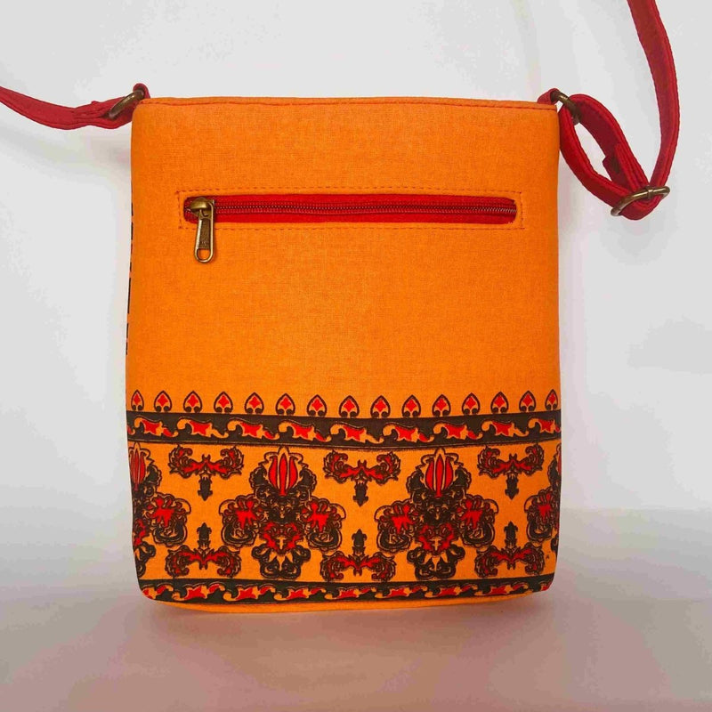 Buy Sling Bag - Pure Cotton- Traditional Indian Print | Shop Verified Sustainable Womens Bag on Brown Living™