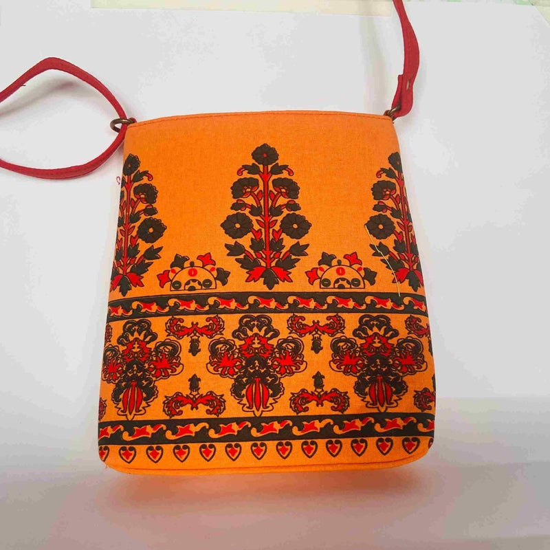 Buy Sling Bag - Pure Cotton- Traditional Indian Print | Shop Verified Sustainable Womens Bag on Brown Living™