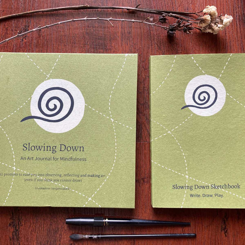 Buy Slowing Down Art Journal with Sketchbook | Shop Verified Sustainable Notebooks & Notepads on Brown Living™