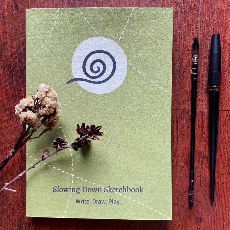 Buy Slowing Down Sketchbook in A5 size | 96 Pages | Shop Verified Sustainable Notebooks & Notepads on Brown Living™