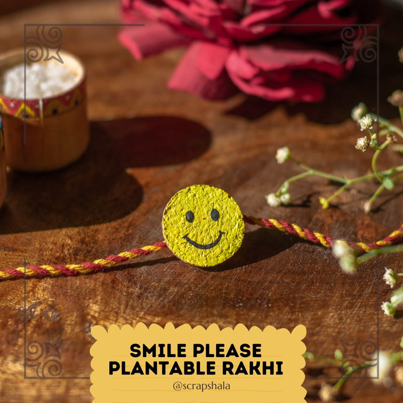 Buy Smile Please Plantable Seed Rakhi Box | 2 Seed Rakhis | Shop Verified Sustainable Rakhi on Brown Living™