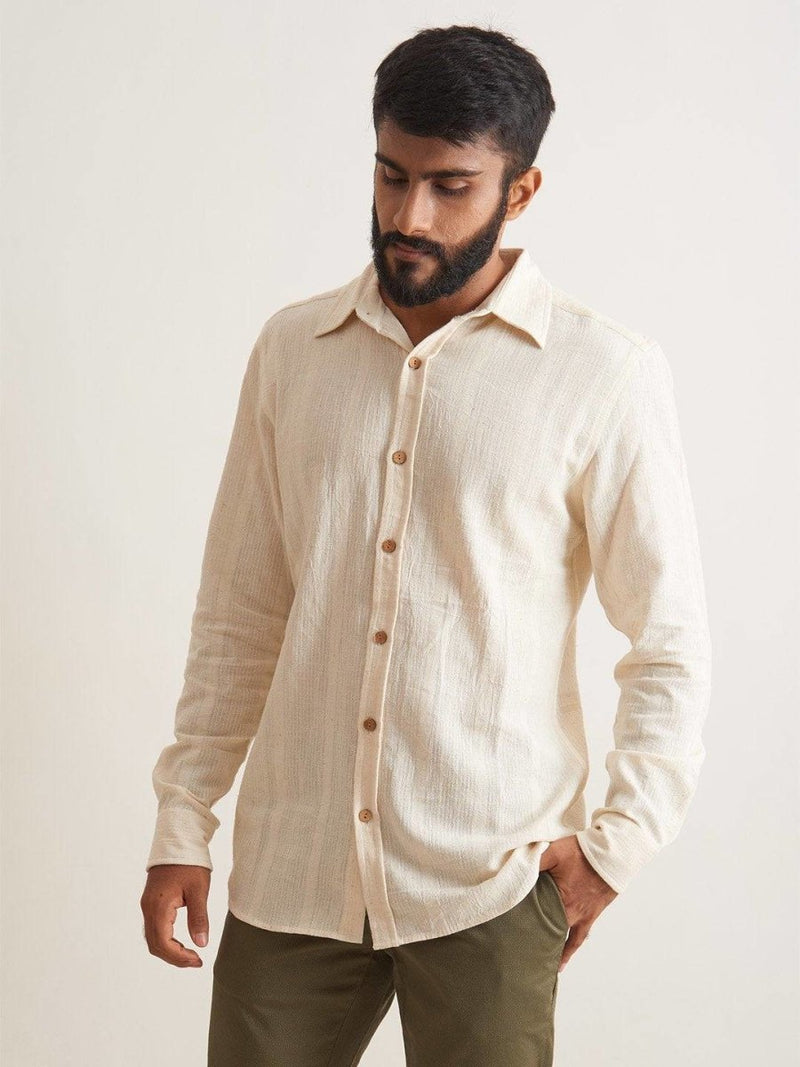 Buy Snow Valley Shirt for Men | Made with Kala Cotton | Shop Verified Sustainable Mens Shirt on Brown Living™