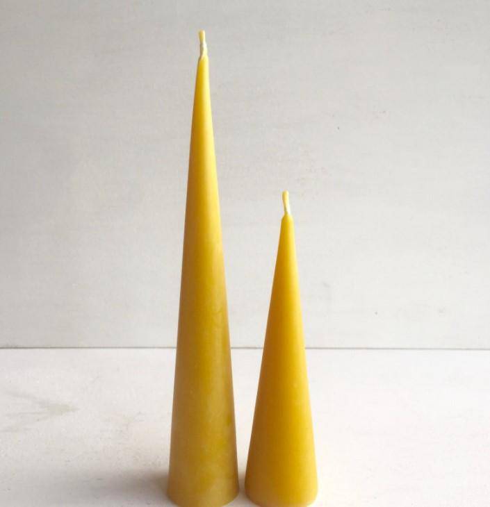 Buy Spire Canary Yellow Candle - Set of 4 | Shop Verified Sustainable Candles & Fragrances on Brown Living™