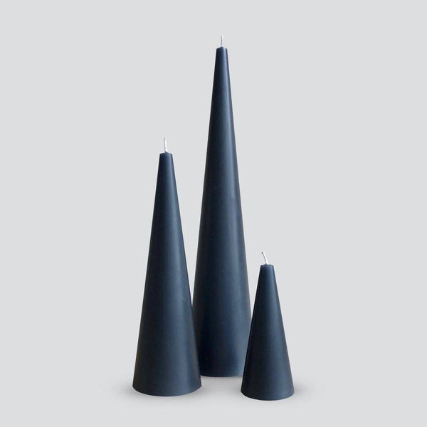 Buy Spire Prussian Blue Candle - Set of 3 | Shop Verified Sustainable Candles & Fragrances on Brown Living™