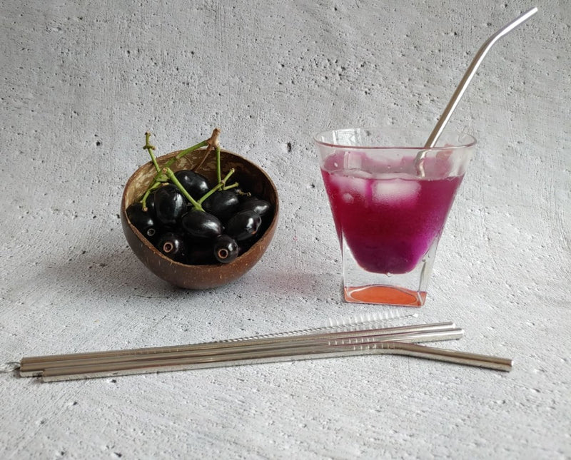 Buy Steel Straw Set - Pack of 2 | Shop Verified Sustainable Travel Accessories on Brown Living™