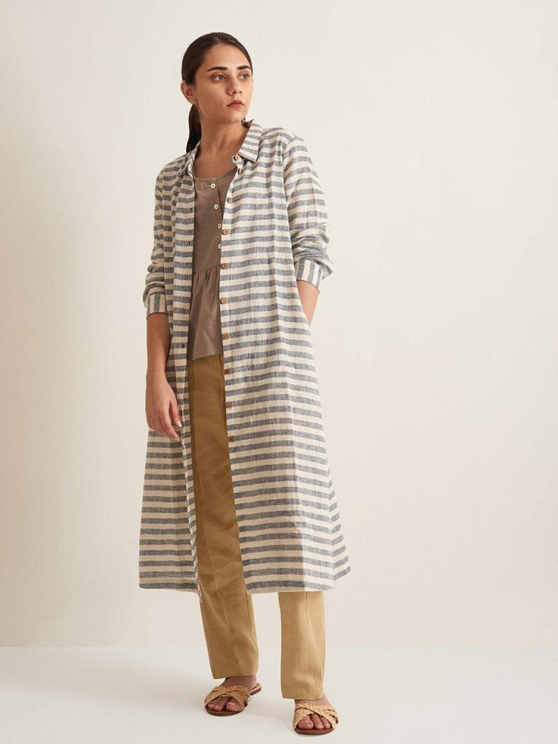 Buy Striped Shirt Tunic | Shop Verified Sustainable Womens Tunic on Brown Living™