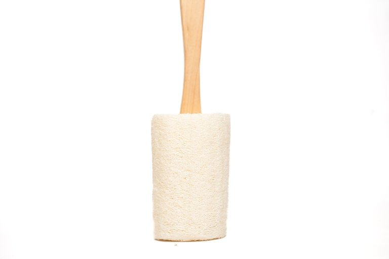 Sundried Desi Bottle Gourd Loofah with Teak Wood handle | Verified Sustainable Personal care on Brown Living™