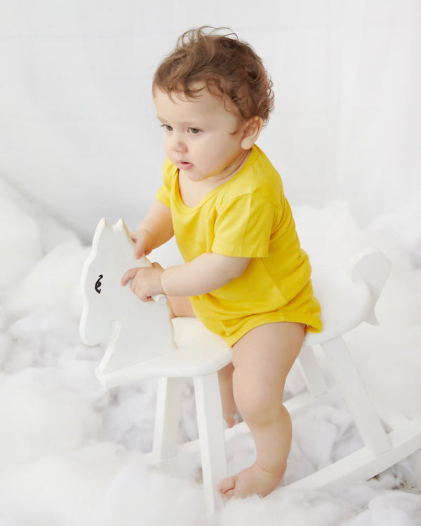 Buy Sunshine Yellow Onesie | Shop Verified Sustainable Kids Onesies on Brown Living™